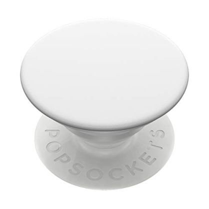 PopSockets PopGrip - Soporte y Agarre para Teléfonos Móviles y Tablets con un PopTop Intercambiable, blanco