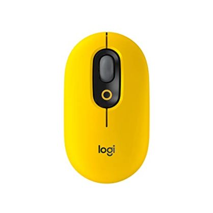Logitech POP Ratón inalámbrico con Emoji personalizable, tecnología SilentTouch, precisión y velocidad, diseño compacto, Bluetooth, USB, multidispositivo, compatible con OS - Blast