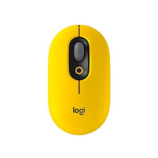 Logitech POP Ratón inalámbrico con Emoji personalizable, tecnología SilentTouch, precisión y velocidad, diseño compacto, Bluetooth, USB, multidispositivo, compatible con OS - Blast