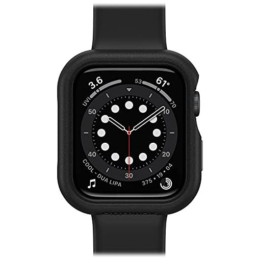 Protector de Reloj OtterBox para Apple Watch Series SE 2.ª & 1.ª gen/SE/5/4 44mm, Resistente a Caída y Golpes, Carcasa Protectora Elegante para Apple Watch, protege la Pantalla y los Bordes, Negro